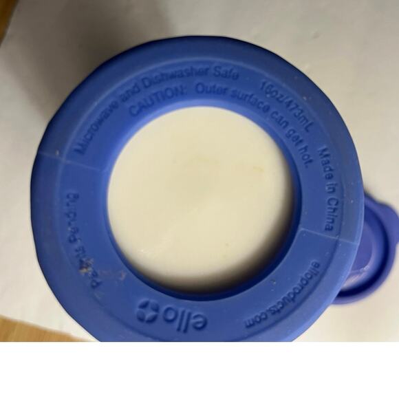 Ello Ogden Ceramic Periwinkle Blue Travel Mug Splash-Resistant Slider Lid - Picture 7 of 10